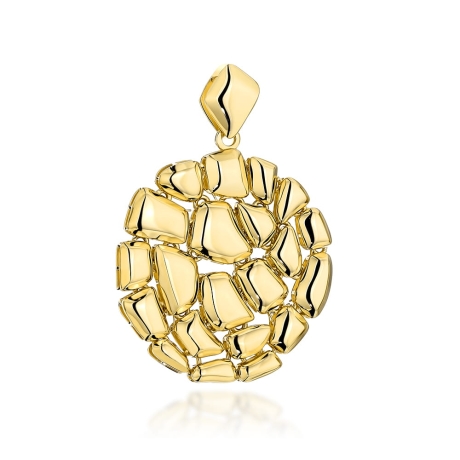 Przejdź do produktu Zawieszka złota ruchoma z nieregularnymi elementami 