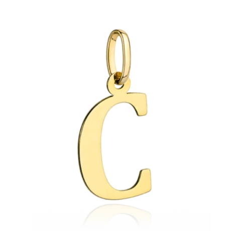Przejdź do produktu Zawieszka złota literka C duża 