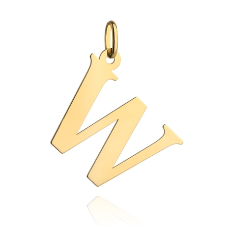 Przejdź do produktu Zawieszka złota literka W duża 