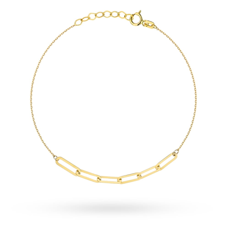 Bransoletka złota sześć splecionych ogniw