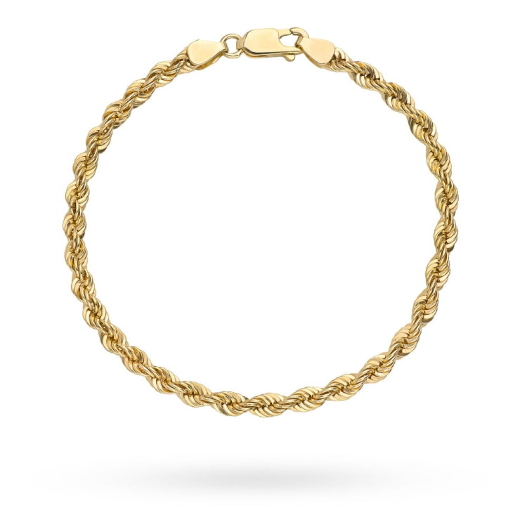 Bransoletka złota o splocie korda - 20cm