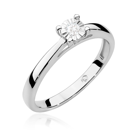 Przejdź do produktu Pierścionek BW0007 Diament Laboratoryjny 0,08ct białe złoto