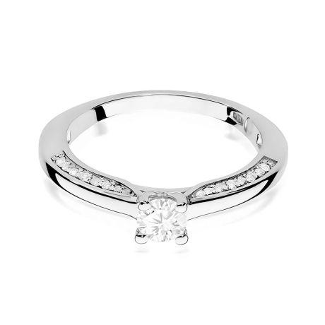 Przejdź do produktu Pierścionek BW0009 Diament Laboratoryjny 0,30ct białe złoto