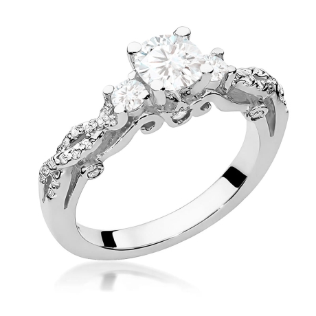 Przejdź do produktu Pierścionek BW0023 Diament Laboratoryjny 0,70ct białe złoto 