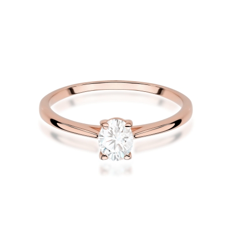 Przejdź do produktu Pierścionek BW0581 Diament Laboratoryjny 0,30ct różowe złoto 
