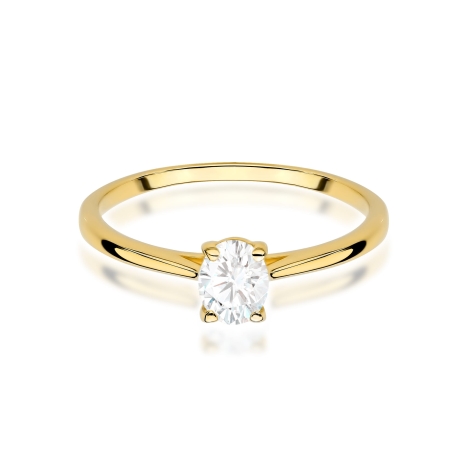 Przejdź do produktu Pierścionek BW0581 Diament Laboratoryjny 0,30ct żółte złoto 