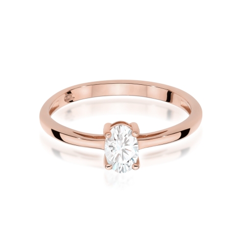 Przejdź do produktu Pierścionek BW0685 Diament Laboratoryjny 0,40ct różowe złoto 