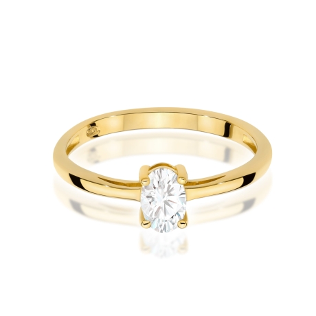 Przejdź do produktu Pierścionek BW0685 Diament Laboratoryjny 0,40ct żółte złoto 