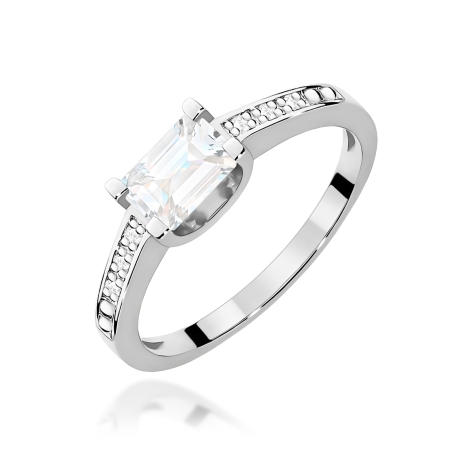 Przejdź do produktu Pierścionek BW0105 Diament Laboratoryjny 0,60ct białe złoto  