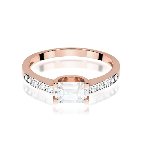 Przejdź do produktu Pierścionek BW0105 Diament Laboratoryjny 0,60ct różowe złoto  