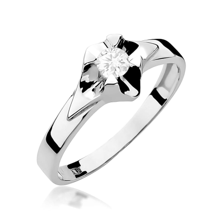 Przejdź do produktu Pierścionek BW0155 Diament Laboratoryjny 0,20ct białe złoto  