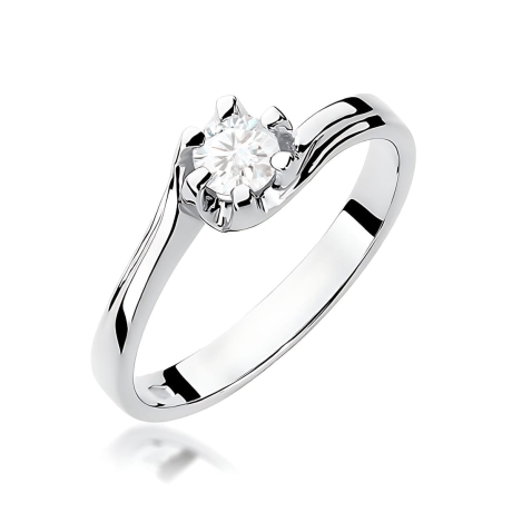 Przejdź do produktu Pierścionek BW0163 Diament Laboratoryjny 0,30ct białe złoto  