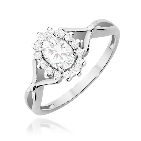 Przejdź do produktu Pierścionek BW0182 Diament Laboratoryjny 0,40ct białe złoto 