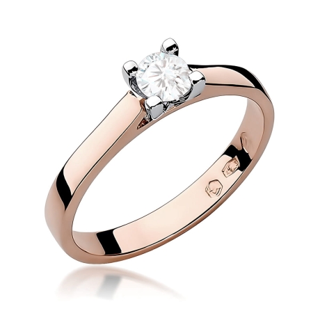 Przejdź do produktu Pierścionek BW0221 Diament Laboratoryjny 0,30ct różowe złoto