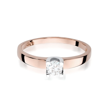 Przejdź do produktu Pierścionek BW0225 Diament Laboratoryjny 0,30ct różowe złoto    