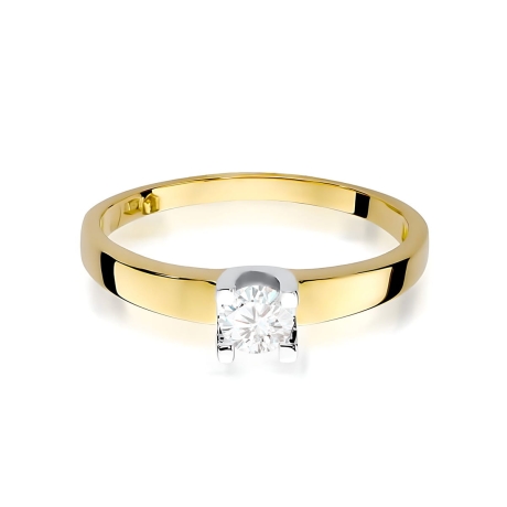 Przejdź do produktu Pierścionek BW0225 Diament Laboratoryjny 0,30ct żółte złoto   