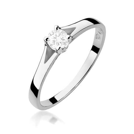Przejdź do produktu Pierścionek BW0240 Diament Laboratoryjny 0,20ct białe złoto    