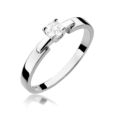 Przejdź do produktu Pierścionek BW0241 Diament Laboratoryjny 0,20ct białe złoto     