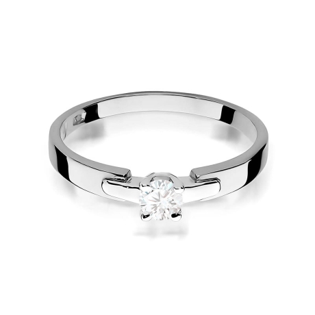 Przejdź do produktu Pierścionek BW0241 Diament Laboratoryjny 0,20ct białe złoto     