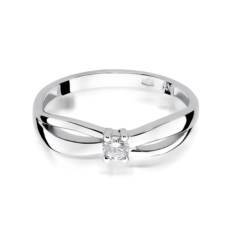 Przejdź do produktu Pierścionek BW0248 Diament Laboratoryjny 0,10ct białe złoto    
