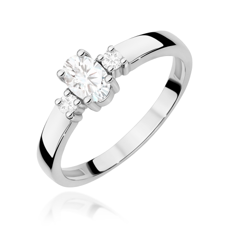 Przejdź do produktu Pierścionek BW0264 Diament Laboratoryjny 0,40ct białe złoto   