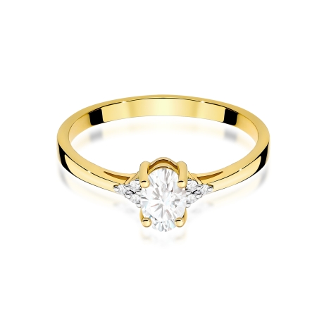 Przejdź do produktu Pierścionek BW0301 Diament Laboratoryjny 0,40ct żółte złoto  