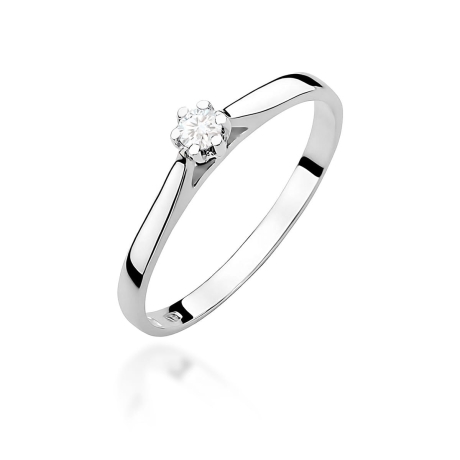 Przejdź do produktu Pierścionek BW0311 Diament Laboratoryjny 0,10ct białego złoto   