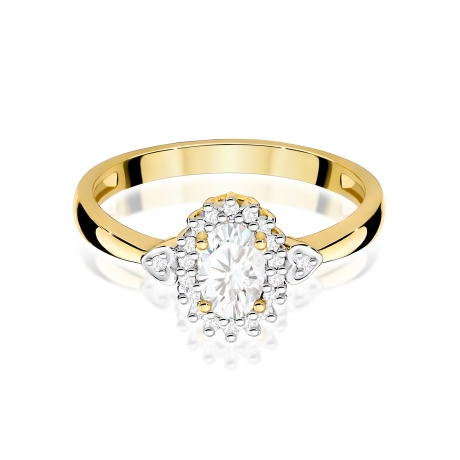 Przejdź do produktu Pierścionek BW0312 Diament Laboratoryjny 0,40ct żółte złoto  