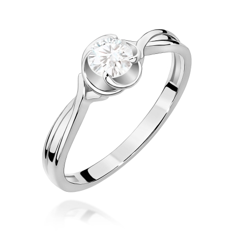 Przejdź do produktu Pierścionek BW0329 Diament Laboratoryjny 0,30ct białe złoto     