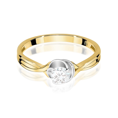 Przejdź do produktu Pierścionek BW0329 Diament Laboratoryjny 0,30ct żółte złoto    