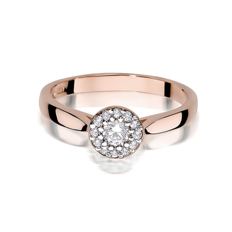 Przejdź do produktu Pierścionek BW0362 Diament Laboratoryjny 0,15ct różowe złoto     