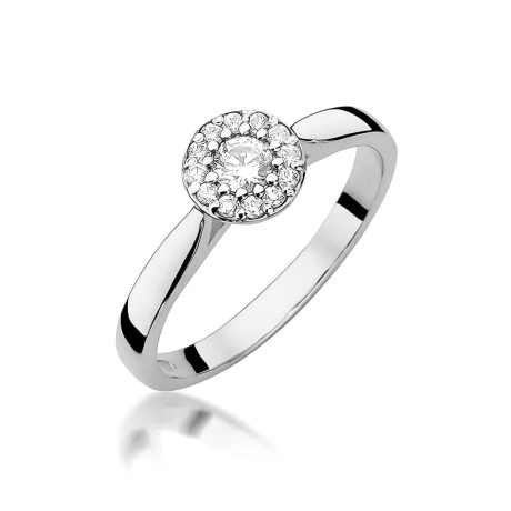 Przejdź do produktu Pierścionek BW0362 Diament Laboratoryjny 0,15ct białe złoto     