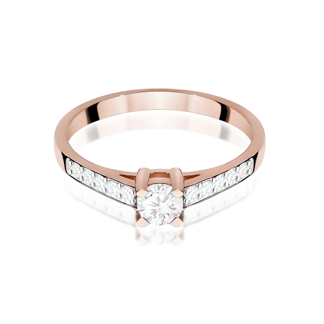 Przejdź do produktu Pierścionek BW0364 Diament Laboratoryjny 0,30ct różowe złoto     