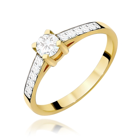 Przejdź do produktu Pierścionek BW0364 Diament Laboratoryjny 0,30ct żółte złoto     