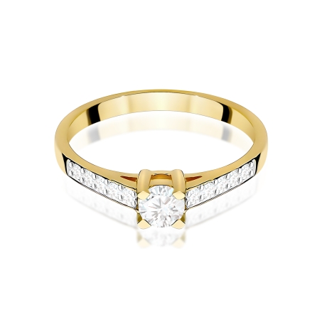 Przejdź do produktu Pierścionek BW0364 Diament Laboratoryjny 0,30ct żółte złoto     