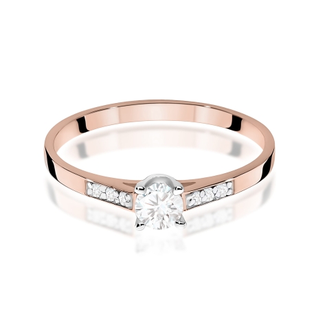 Przejdź do produktu Pierścionek BW0399 Diament Laboratoryjny 0,15ct różowe złoto     