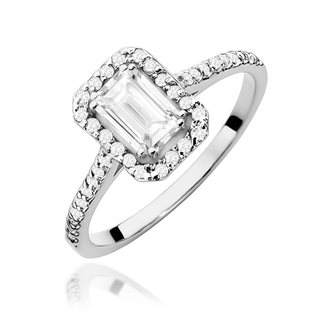 Przejdź do produktu Pierścionek BW0403 Diament Laboratoryjny 0,60ct białe złoto     