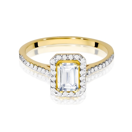 Przejdź do produktu Pierścionek BW0403 Diament Laboratoryjny 0,60ct żółte złoto     