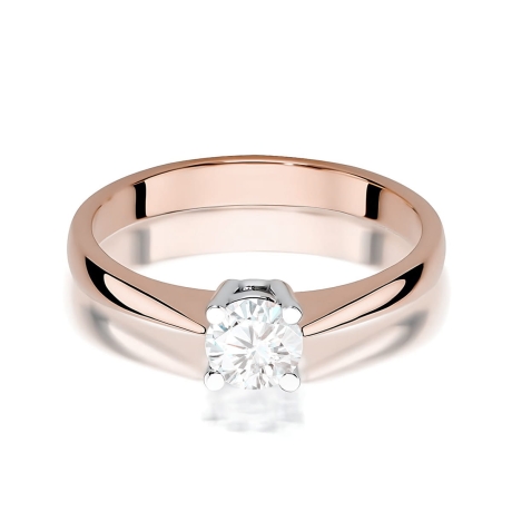 Przejdź do produktu Pierścionek BW0404 Diament Laboratoryjny 0,50ct różowe złoto     