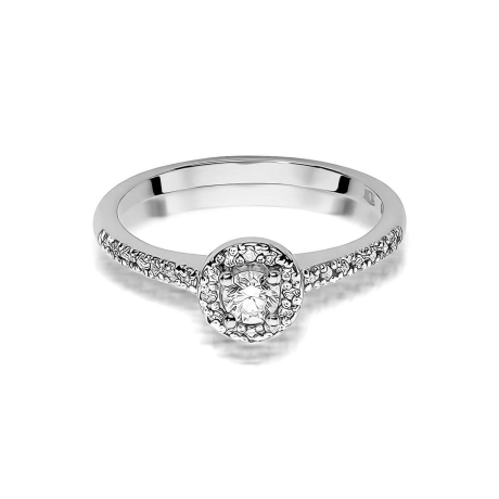 Przejdź do produktu Pierścionek BW0406 Diament Laboratoryjny 0,15ct białe złoto   