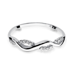 Pierścionek zaręczynowy z białego złota z diamentami 0,07ct Fire Of Love BW-96-białe-b