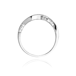 Pierścionek zaręczynowy z białego złota z diamentami 0,07ct Fire Of Love BW-96-białe-b