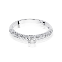 Pierścionek zaręczynowy z białego złota z diamentami 0,36ct Fire Of Love BW-200-b