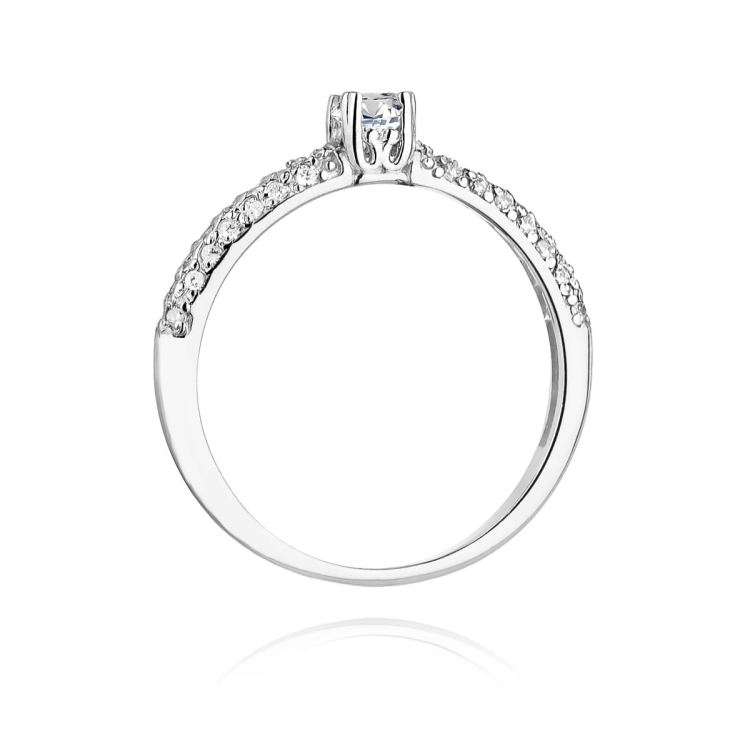Pierścionek zaręczynowy z białego złota z diamentami 0,36ct Fire Of Love BW-200-b