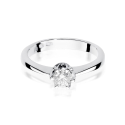 Pierścionek zaręczynowy z białego złota z diamentem 0,30ct Fire Of Love BW-220B-0,30ct-b