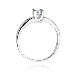 Pierścionek zaręczynowy z białego złota z diamentem 0,30ct Fire Of Love BW-225B-0,30ct-b