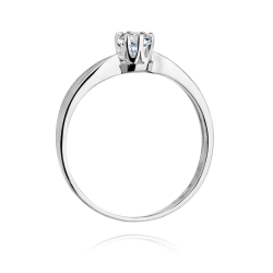 Pierścionek zaręczynowy z białego złota z diamentem 0,50ct Fire Of Love BW-228-0,50ct-b