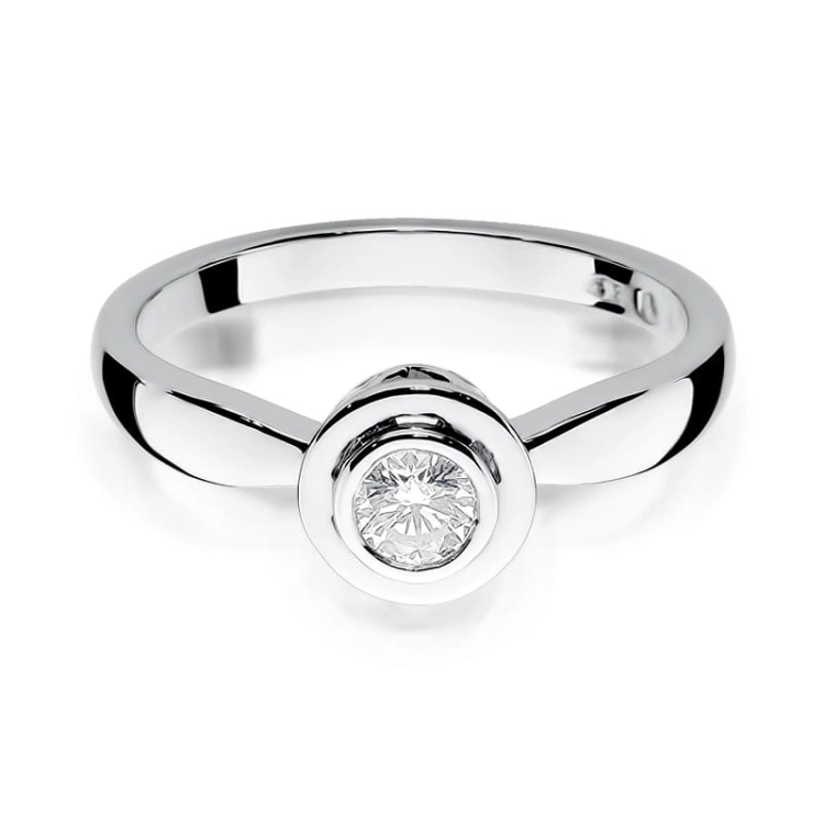 Pierścionek zaręczynowy z białego złota z diamentem 0,30ct Fire Of Love BW-294-0,30ct-b