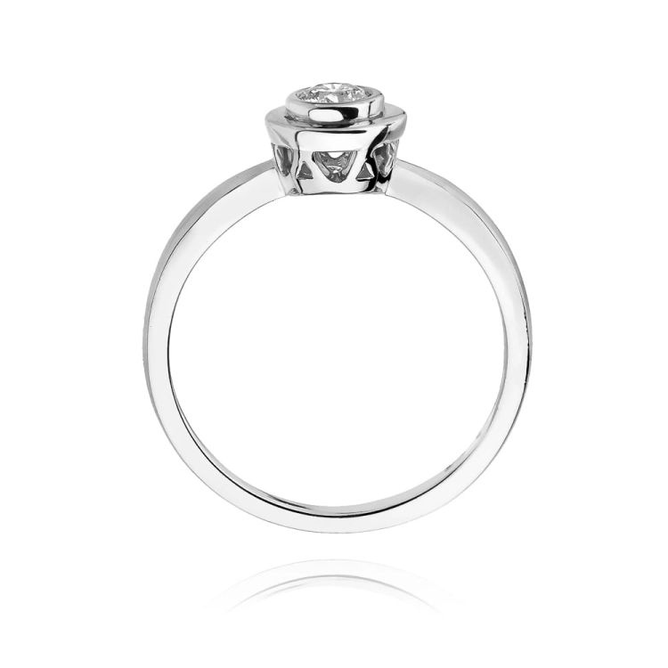 Pierścionek zaręczynowy z białego złota z diamentem 0,30ct Fire Of Love BW-294-0,30ct-b