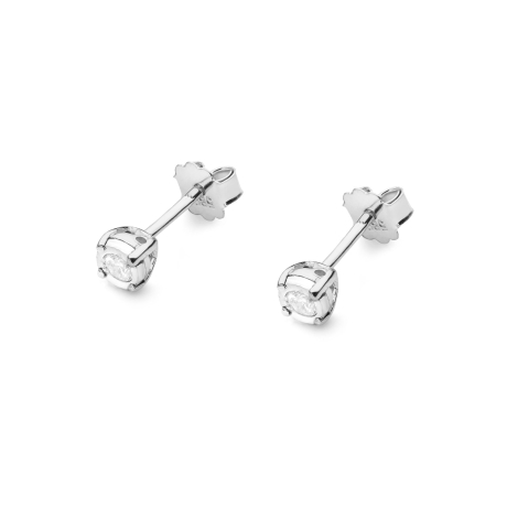 Przejdź do produktu Kolczyki z białego złota 585 z diamentami 0,16ct The Diamonds
